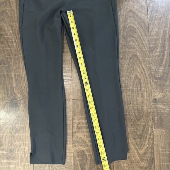 Athleta Stellar Crop Pants Womens M Graphite Elastic Waist Zip Pockets Pull On - Picture 7 of 8